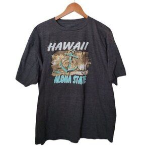 Hawaii Aloha‎ State Tee T Shirt Gray XL Ocean Air